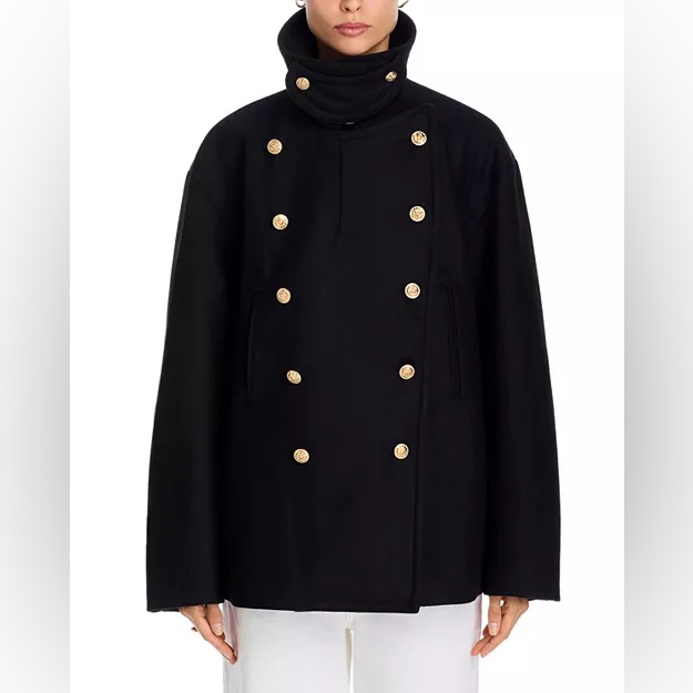 Denimist Oversized Peacoat. Size S Women #307